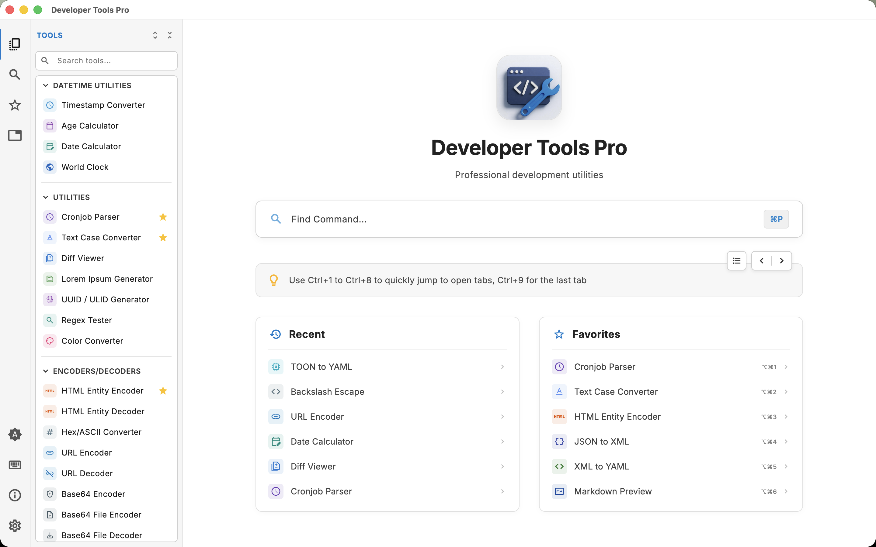 Developer Tools Pro Light Mode