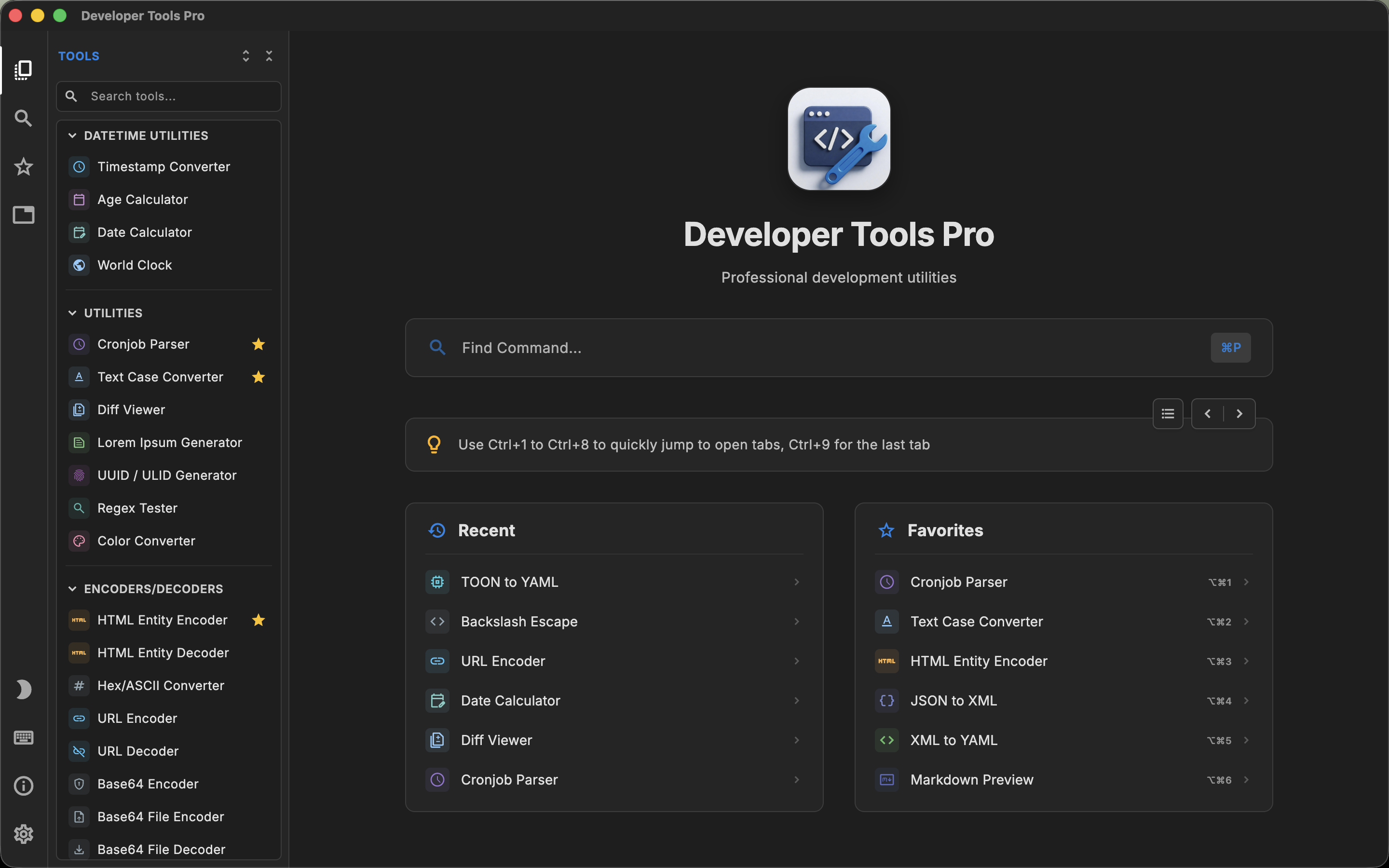 Developer Tools Pro Dark Mode