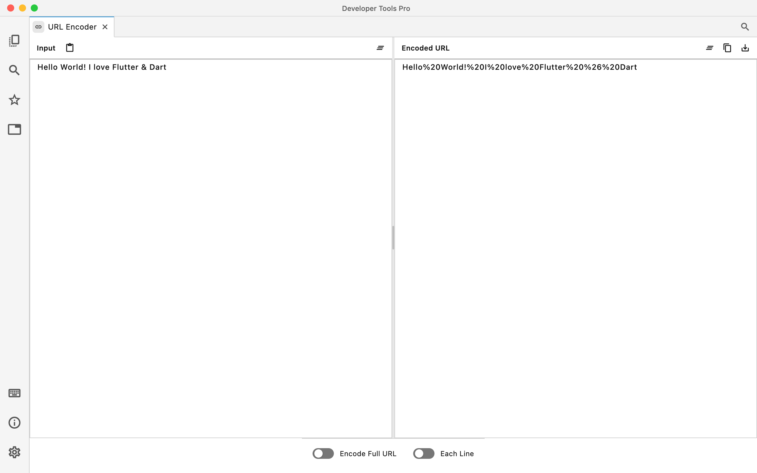 URL Encoder in Developer Tools Pro